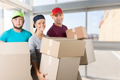 Van moving service in Crystal Palace residential street