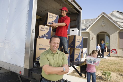 Local movers handling boxed household items in Crystal Palace