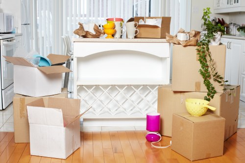 Moving team working in a typical Crystal Palace flat or house