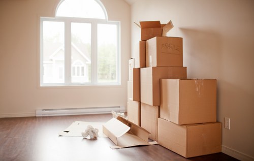 Furniture being loaded into a moving van for a Crystal Palace move