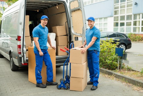 Professional removals vehicle loaded for a Crystal Palace move