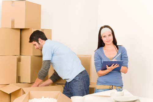 Furniture being transported by a Crystal Palace moving van